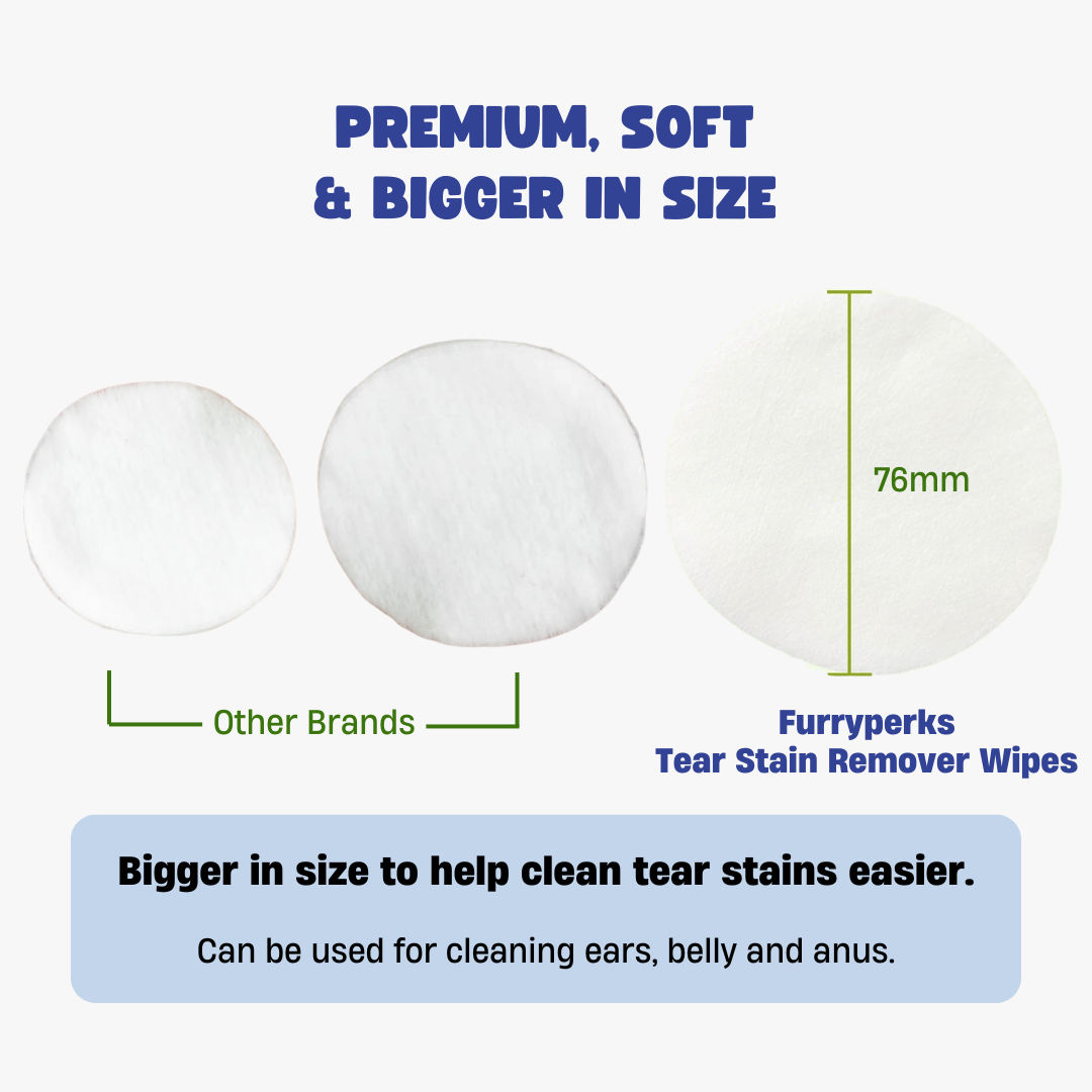Gentle Pet Eye Tear Stain Remover Pads Dogs & Cats 120pcs