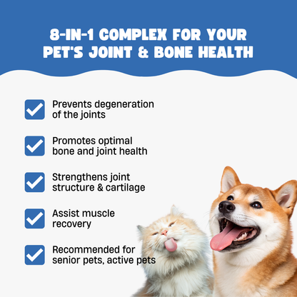 Hip, Joint & Bone Powder for Dogs & Cats