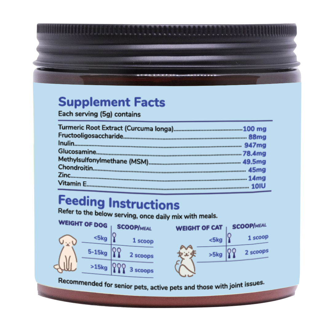 Hip, Joint & Bone Powder for Dogs & Cats