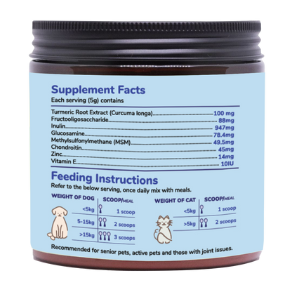 Hip, Joint & Bone Powder for Dogs & Cats